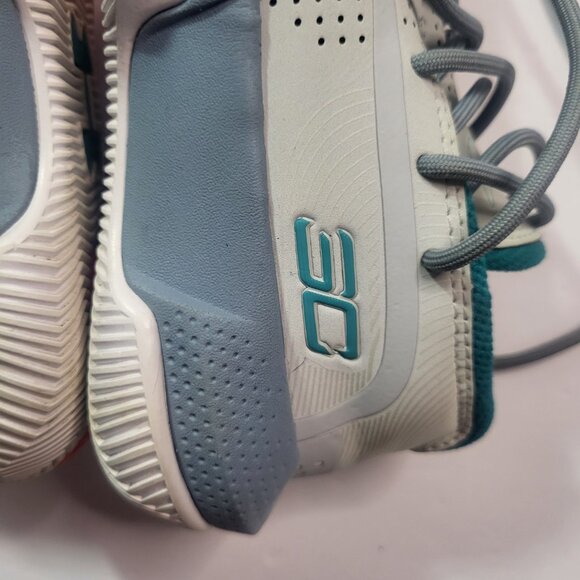 Under Armour 3Zero 3 GS HAlo Gray Teal SC Curry Basketball Shoe Size 12K - Picture 8 of 13
